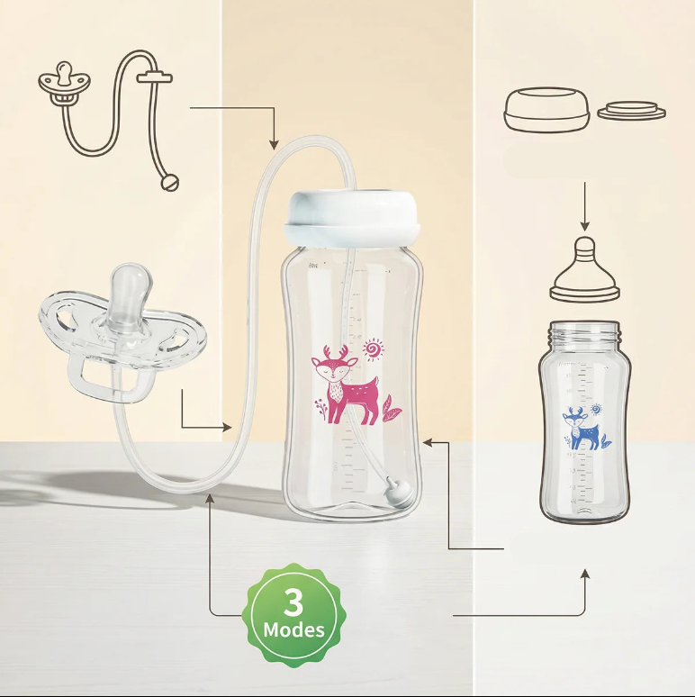 Coziboo Handsfree Babyfles – Anti-Koliek & Comfort Voeden
