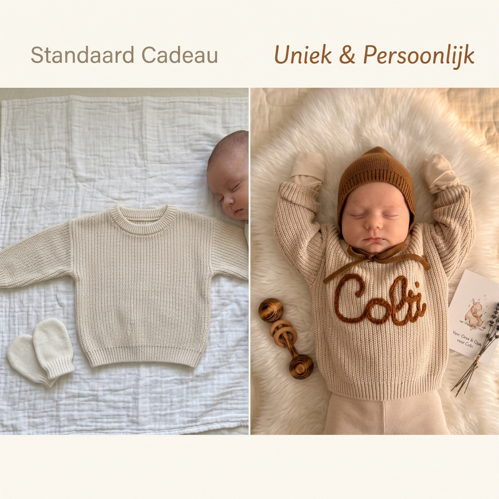 Coziboo Gepersonaliseerde Gebreide Trui – Uniek & Handgemaakt