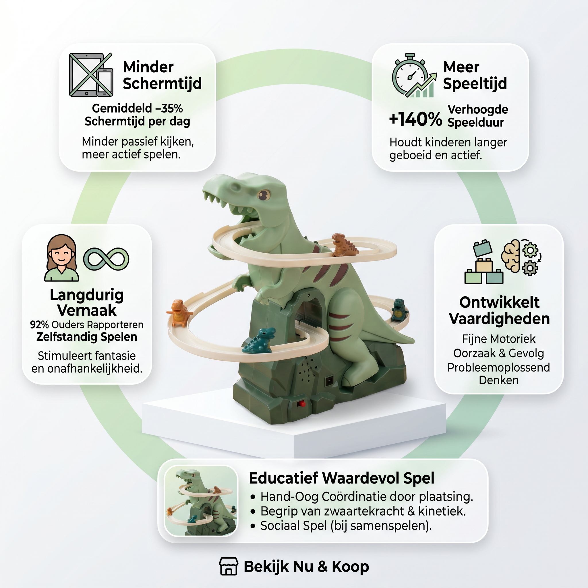 Coziboo Dino Spiraal Speelbaan – Educatief & Eindeloos Speelplezier
