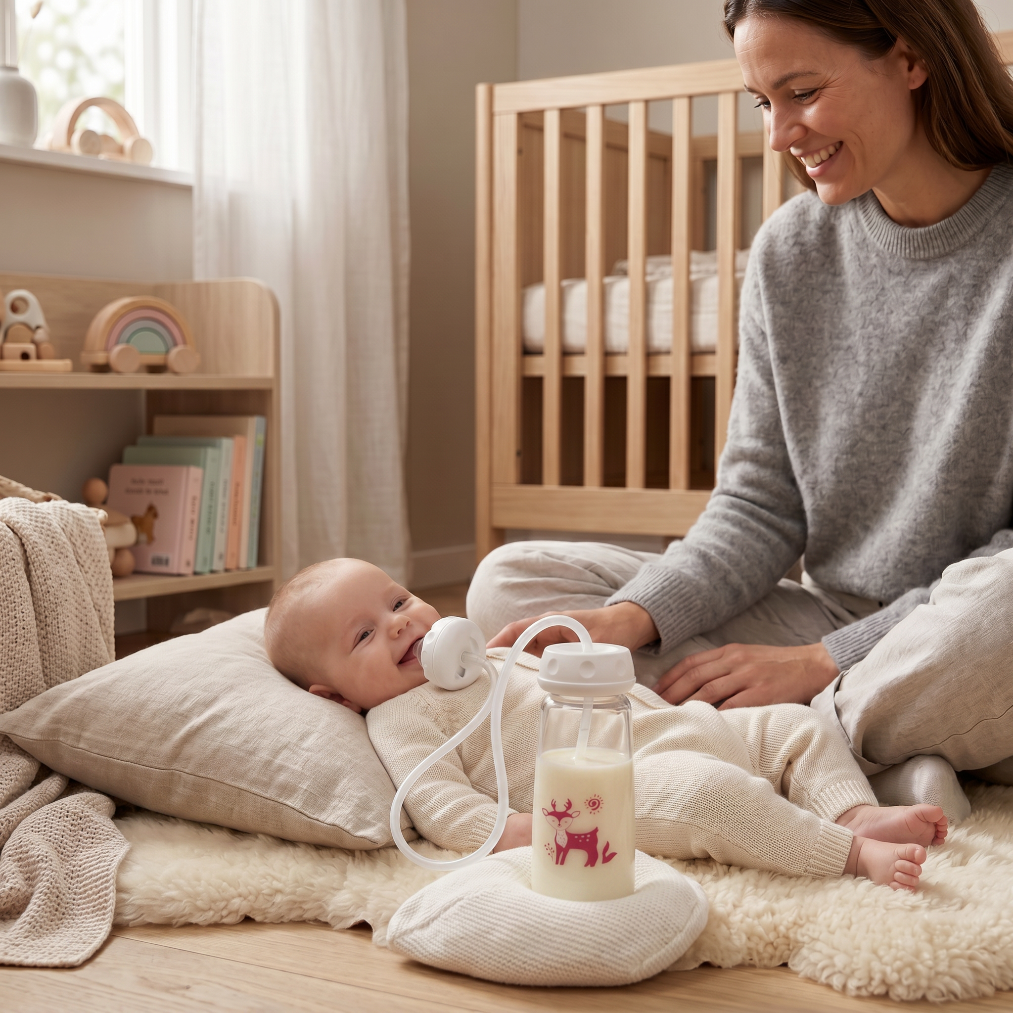 Coziboo Handsfree Babyfles – Anti-Koliek & Comfort Voeden