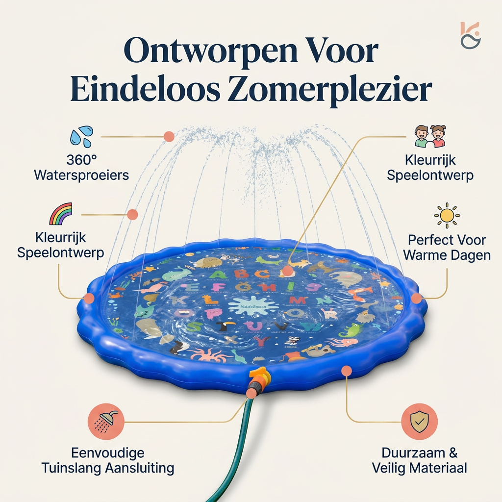 Coziboo AquaSplash™ | Watersproeimat Voor Kinderen