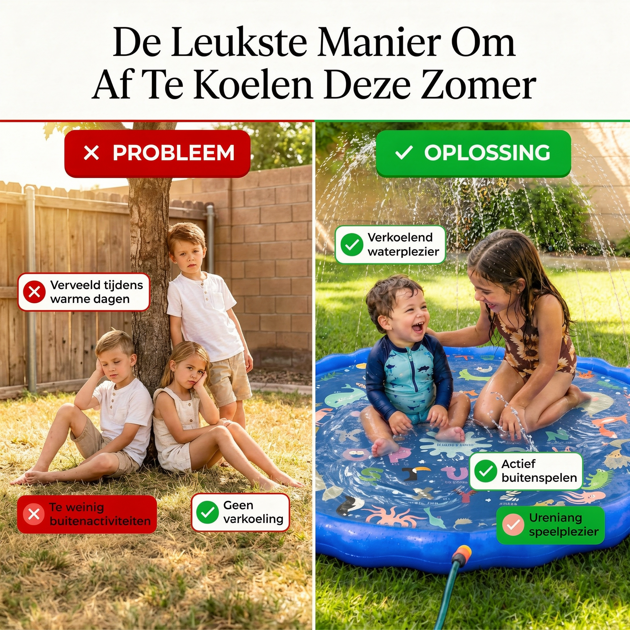Coziboo AquaSplash™ | Watersproeimat Voor Kinderen
