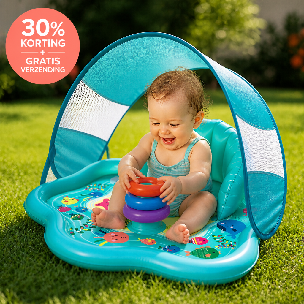 Coziboo Splashy™ – Baby Water Speelmat met Zonnekap