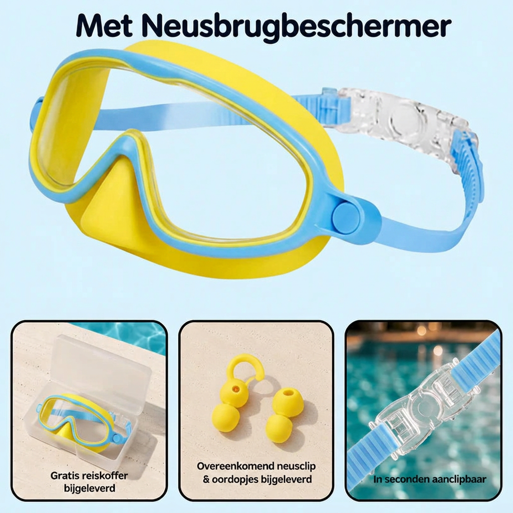 Coziboo™ SwimSafe - De Zwembril Waar Kinderen Graag Mee Zwemmen