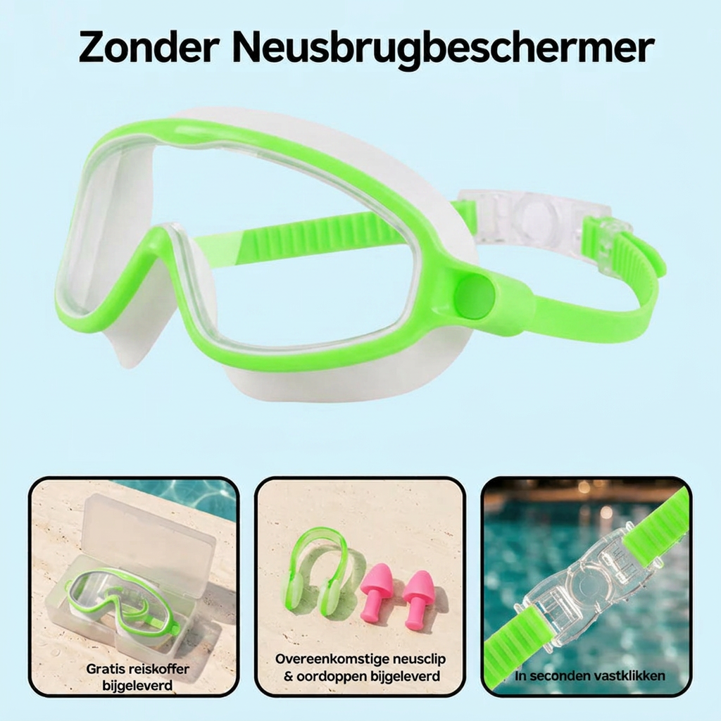 Coziboo™ SwimSafe - De Zwembril Waar Kinderen Graag Mee Zwemmen