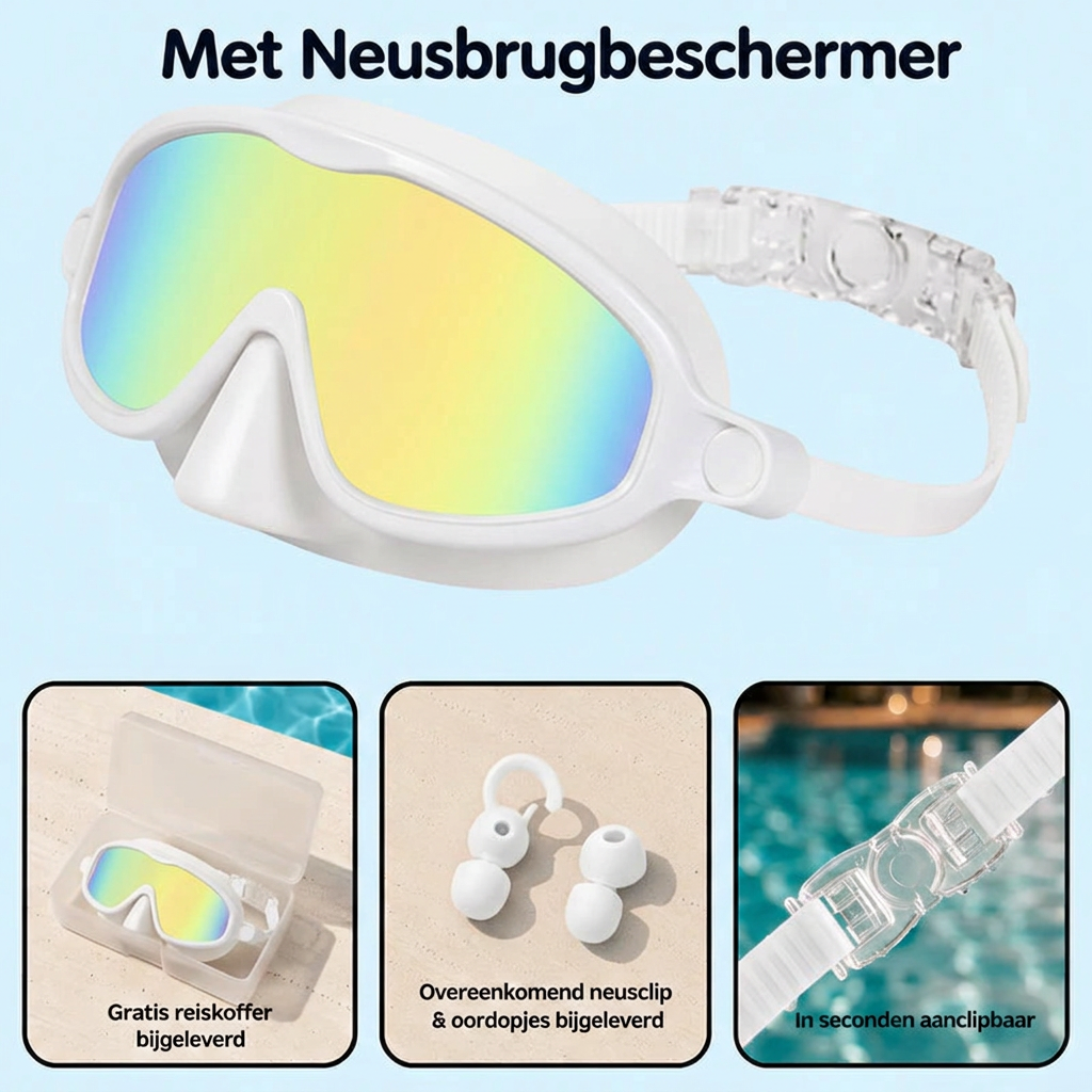 Coziboo™ SwimSafe - De Zwembril Waar Kinderen Graag Mee Zwemmen