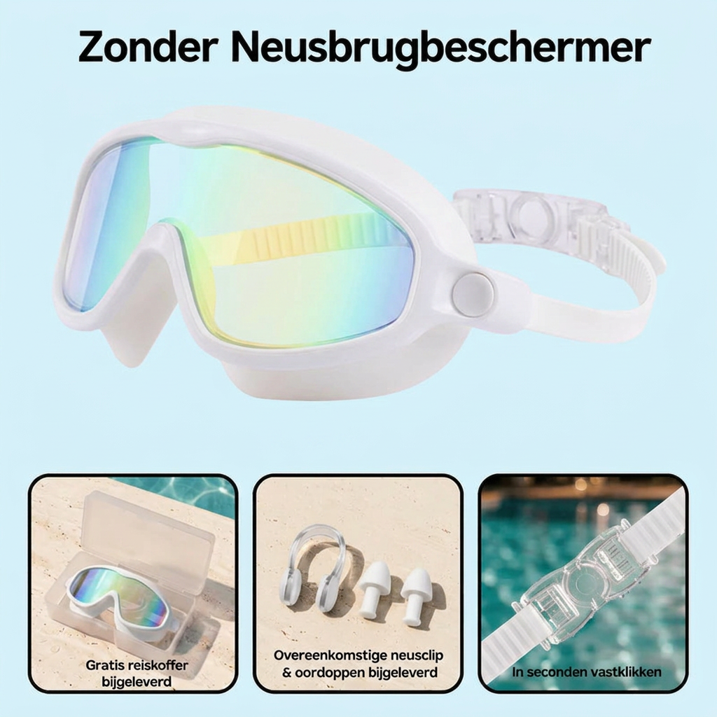 Coziboo™ SwimSafe - De Zwembril Waar Kinderen Graag Mee Zwemmen