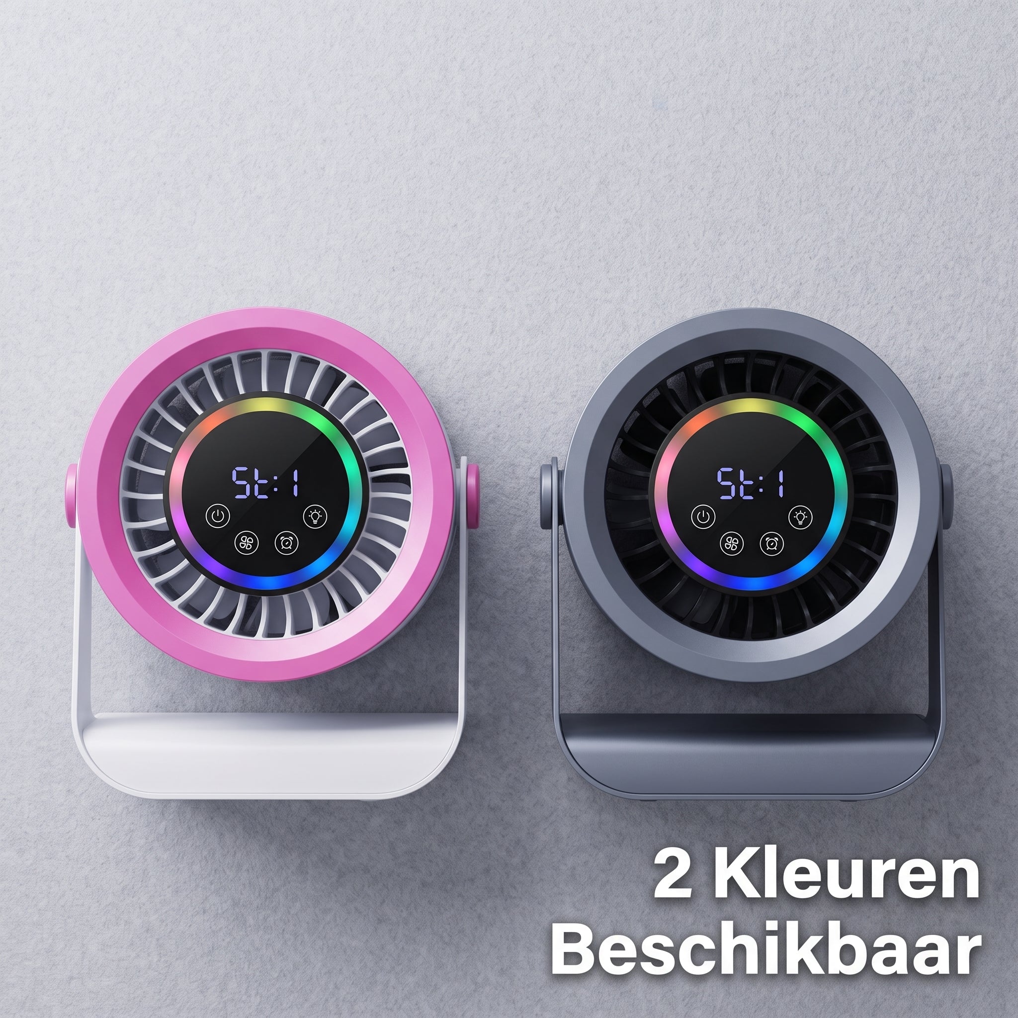Coziboo™ SilentGlow Bureauventilator