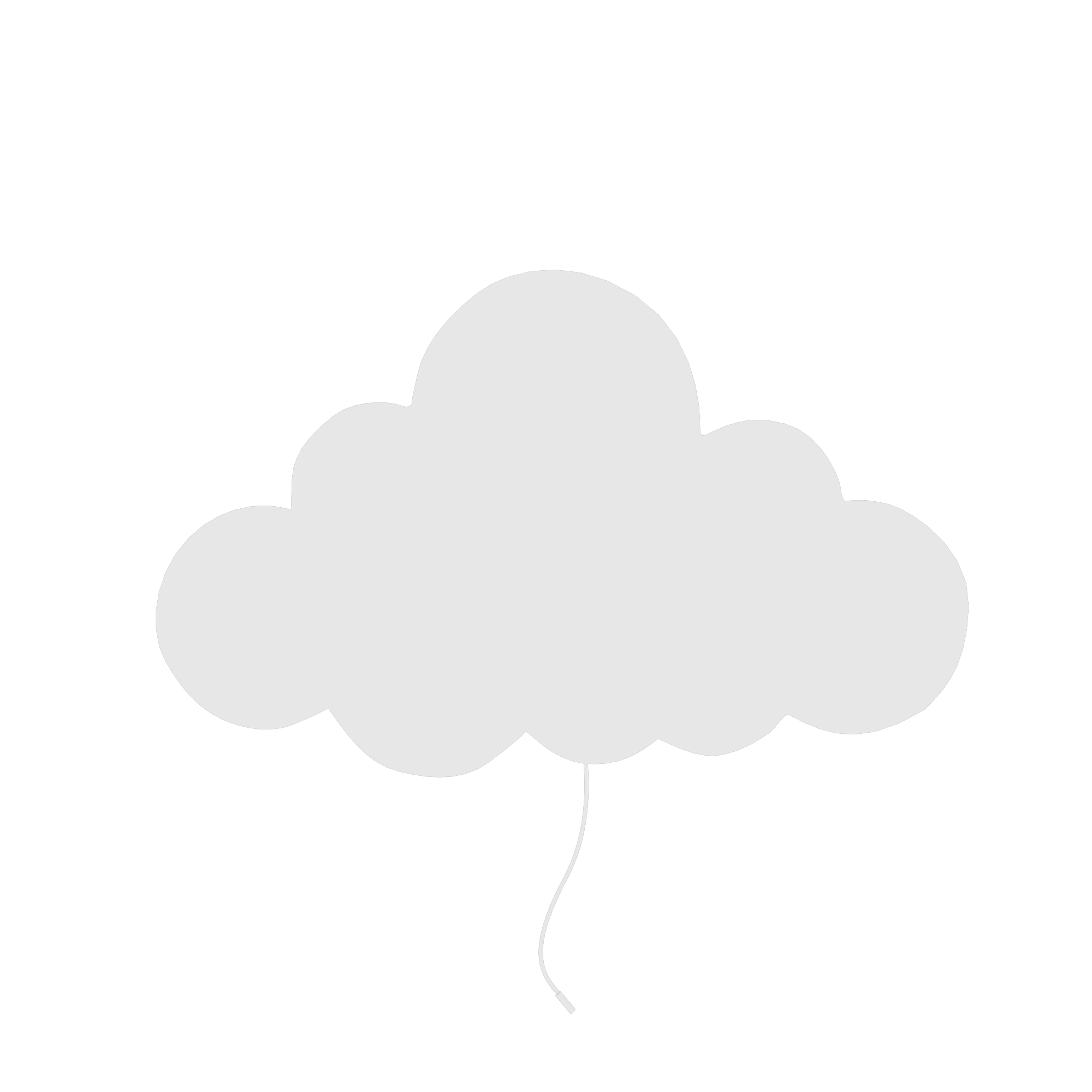 Coziboo Wolk Nachtlampje – Zacht Licht voor Rustige Nachten