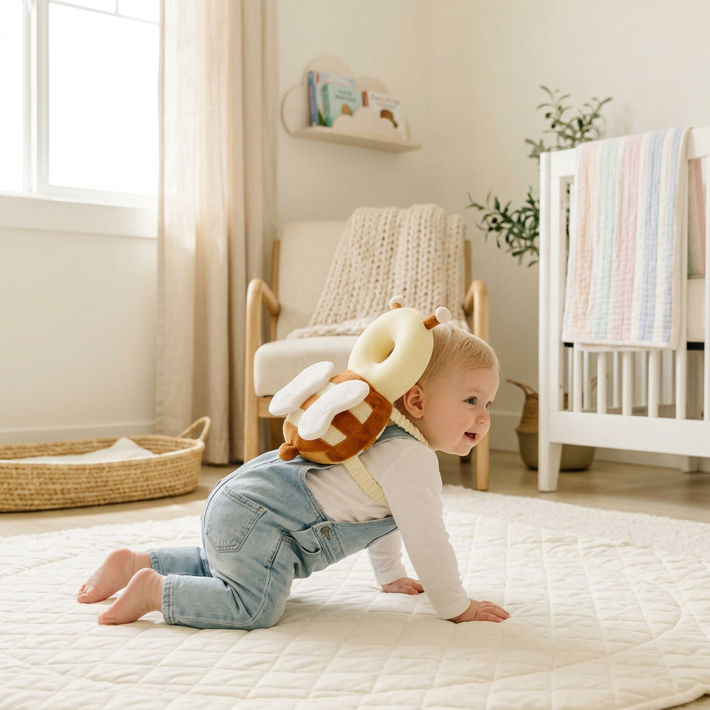 Coziboo Baby Hoofdbeschermer Rugkussen – Veilig Leren Kruipen & Lopen
