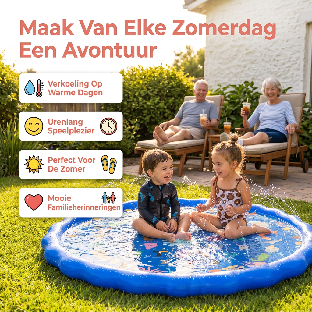Coziboo AquaSplash™ | Watersproeimat Voor Kinderen
