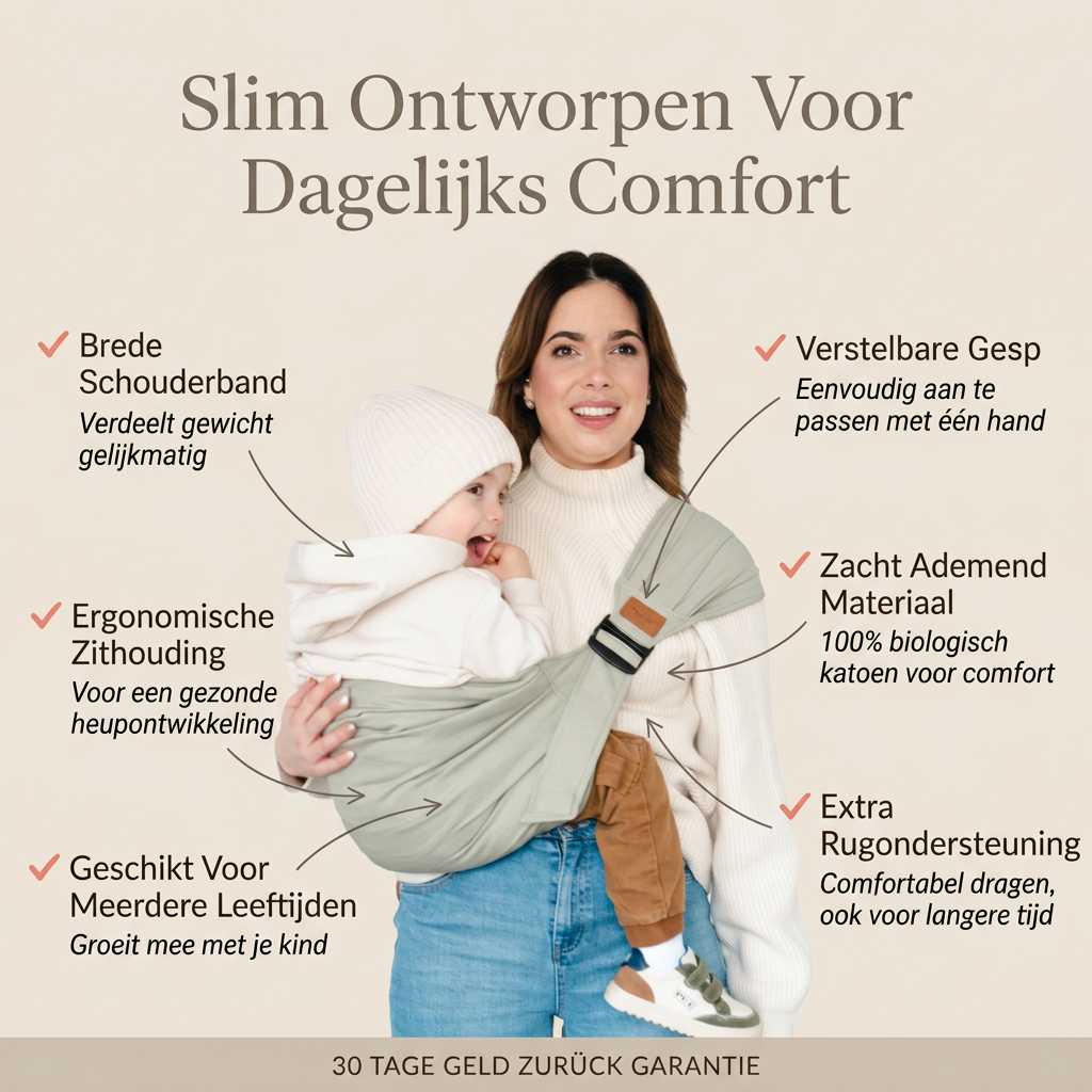 Coziboo SnuggleCarry™ | Ergonomische Babydraagzak