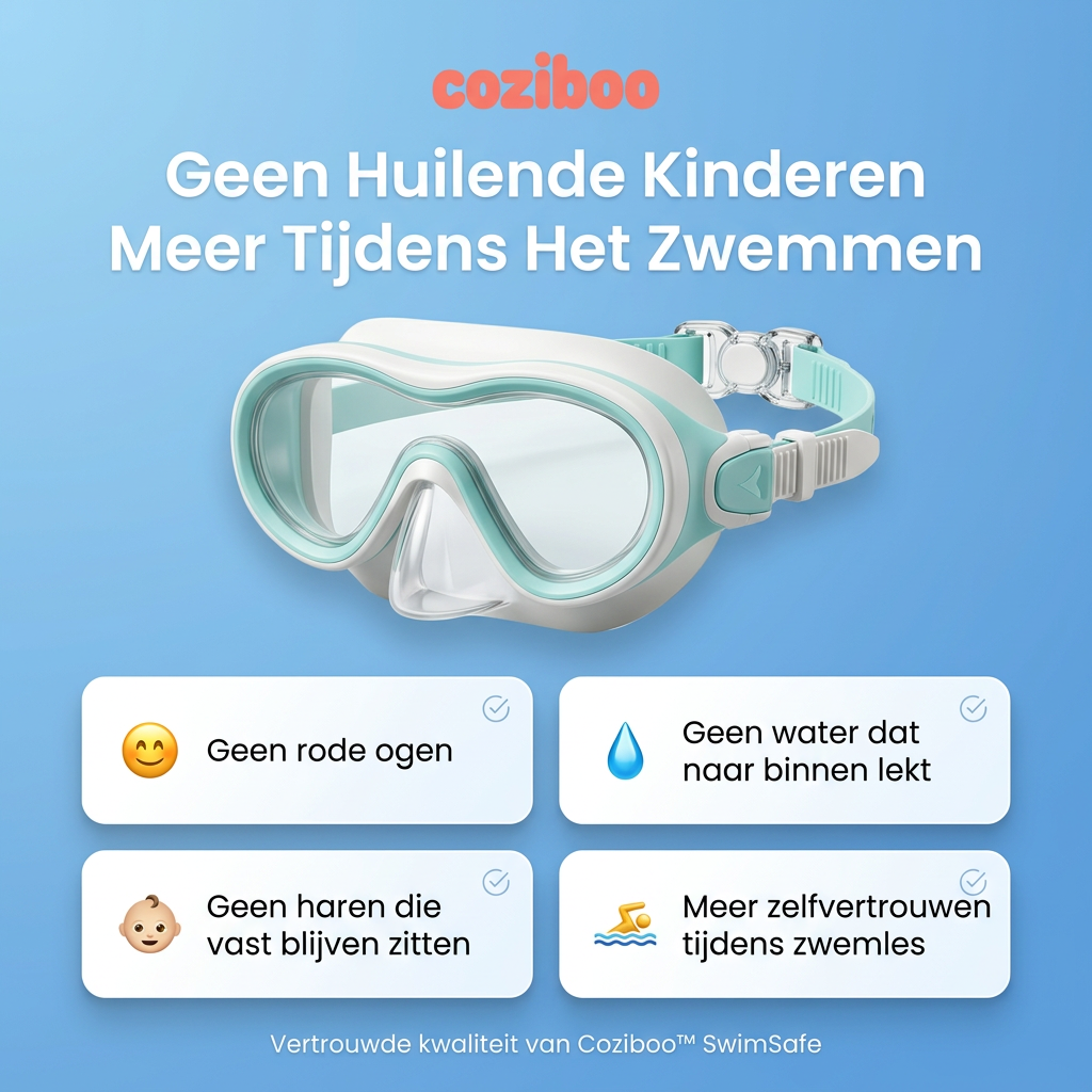 Coziboo™ SwimSafe - De Zwembril Waar Kinderen Graag Mee Zwemmen
