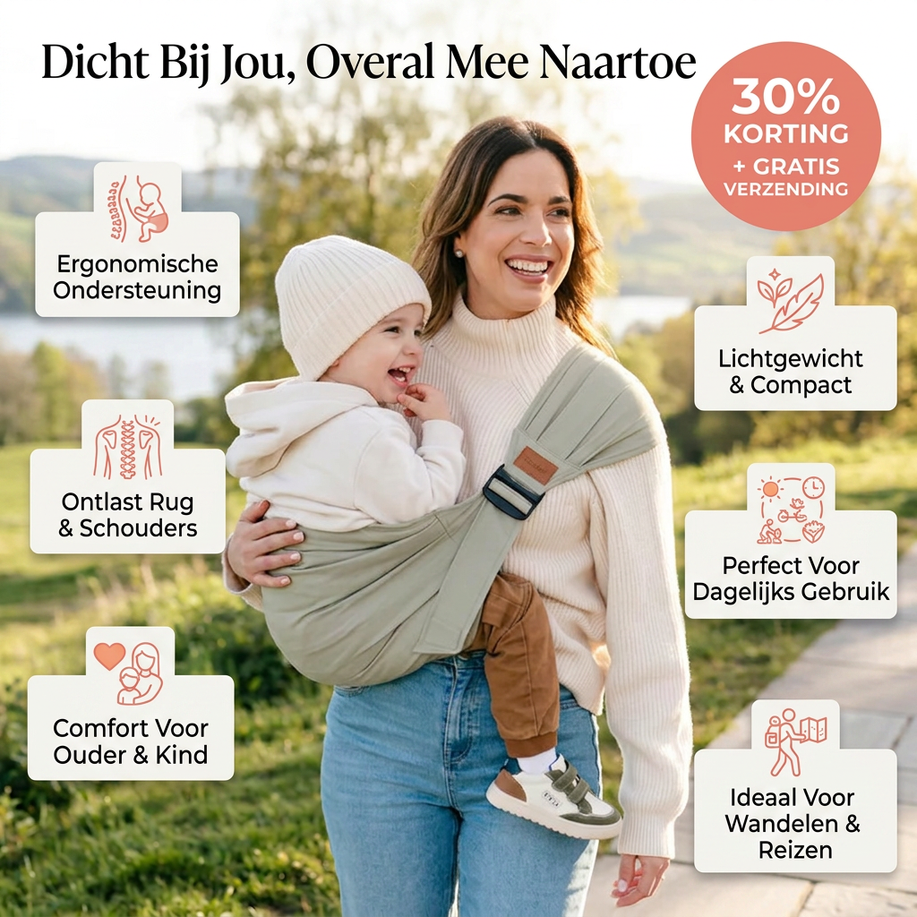 Coziboo SnuggleCarry™ | Ergonomische Babydraagzak