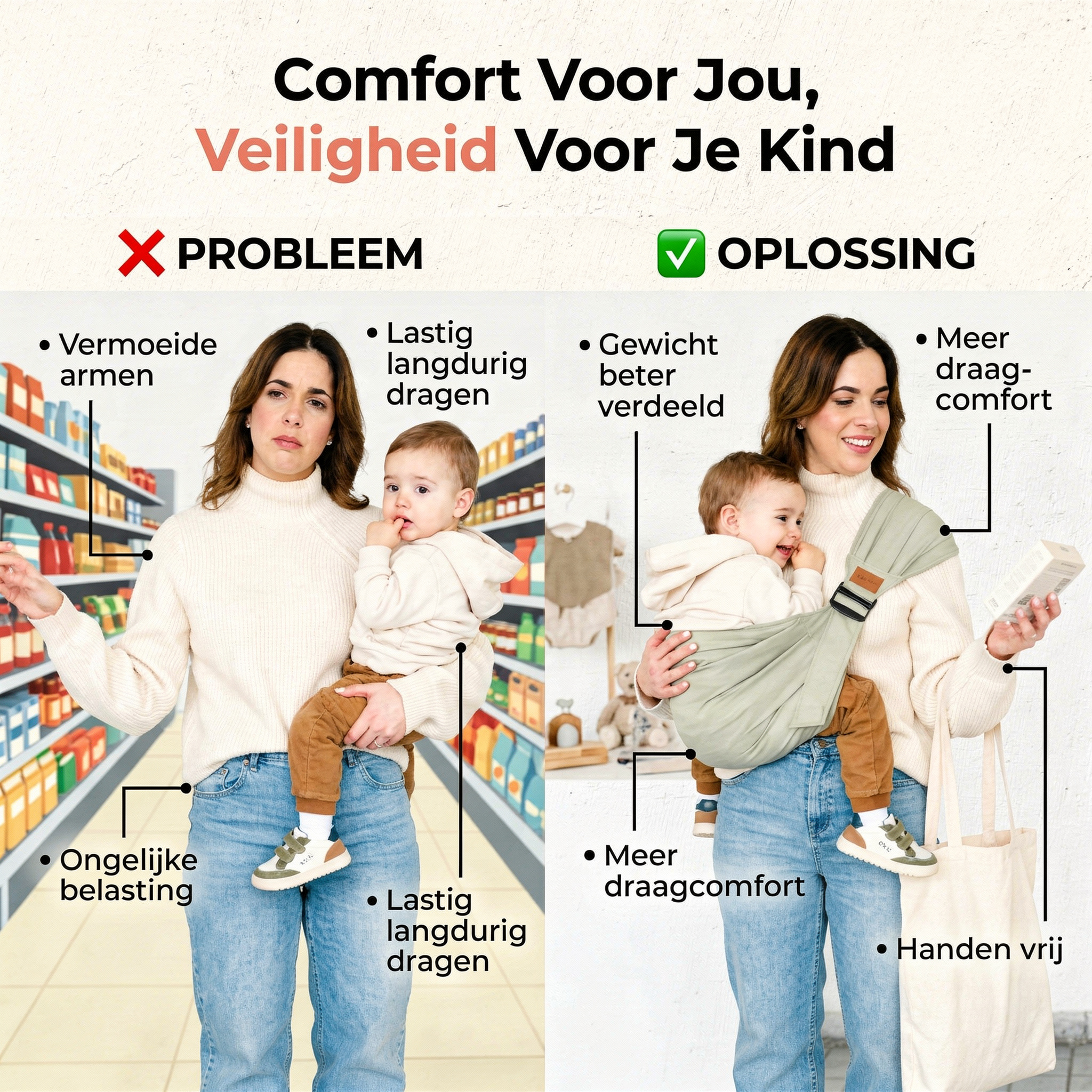 Coziboo SnuggleCarry™ | Ergonomische Babydraagzak