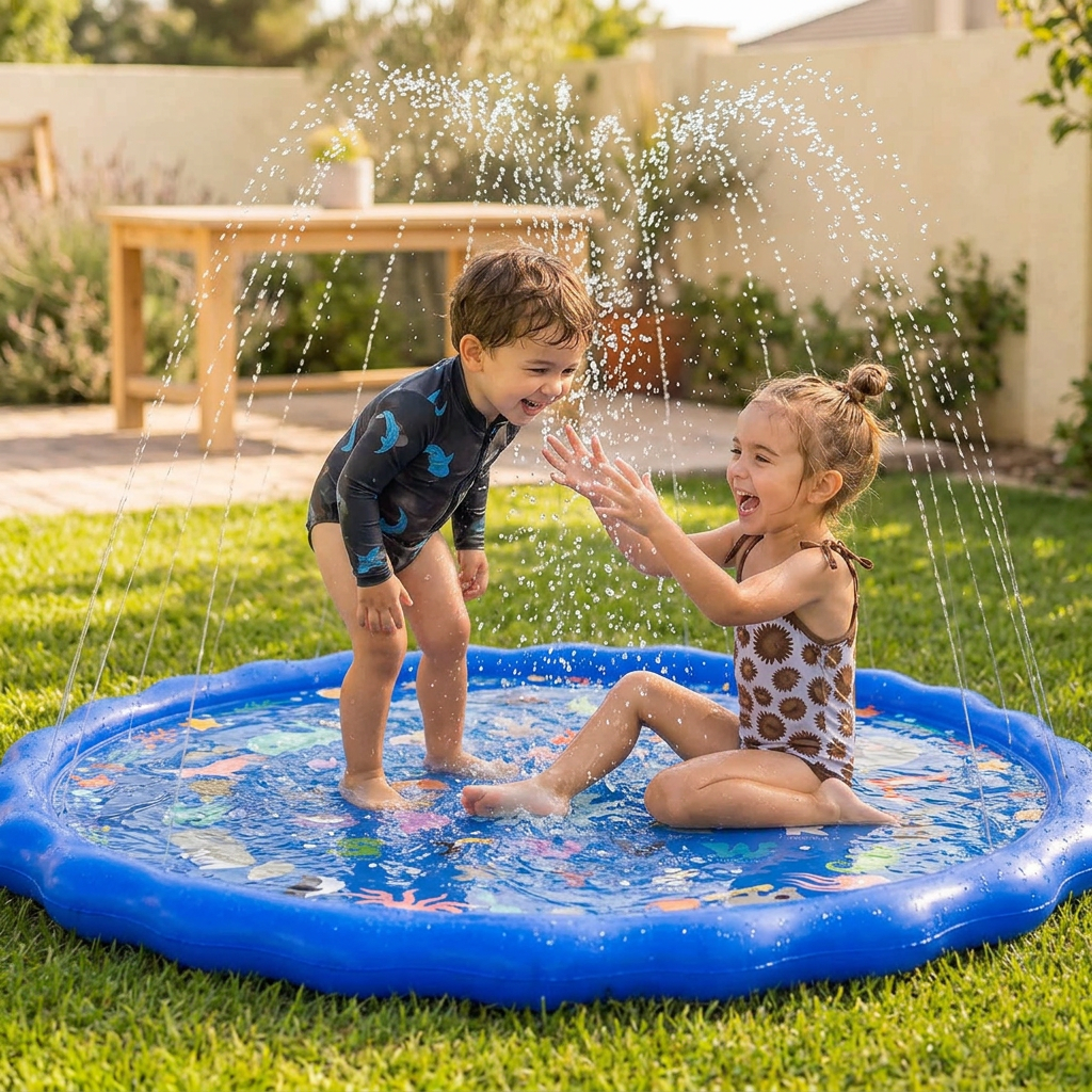 Coziboo AquaSplash™ | Watersproeimat Voor Kinderen