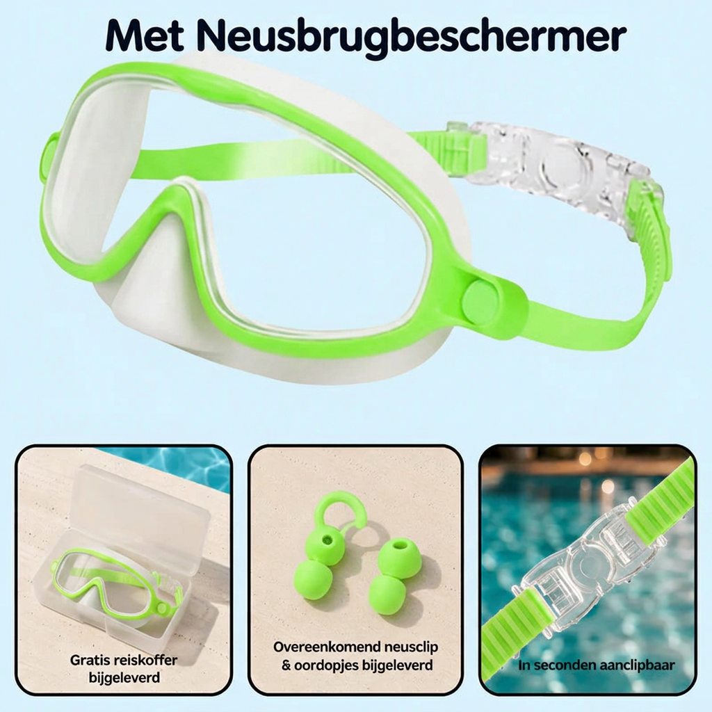 Coziboo™ SwimSafe - De Zwembril Waar Kinderen Graag Mee Zwemmen
